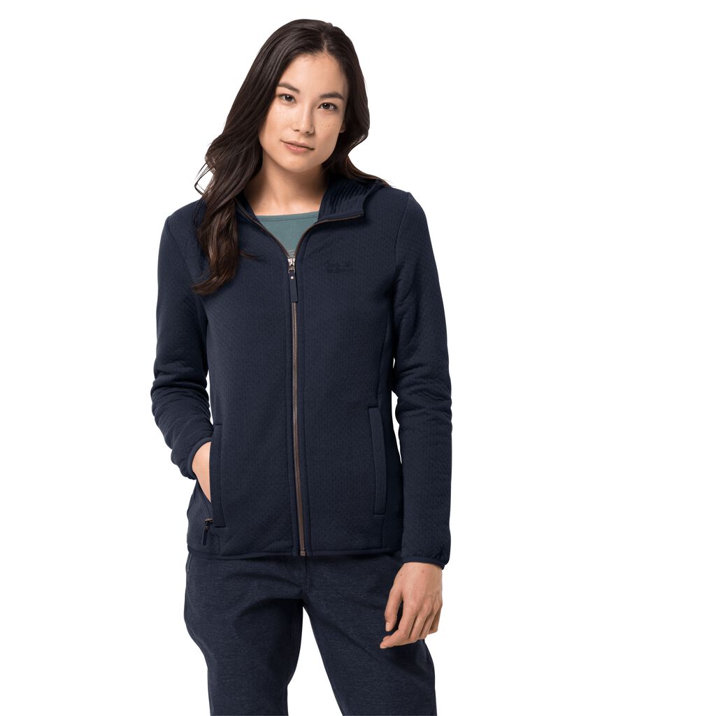 Jack Wolfskin NATORI HOODED Vestes Femme Bleu - AYRNUWE-94